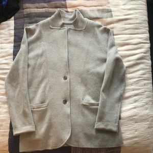 Light Gray Two-Button Blazer